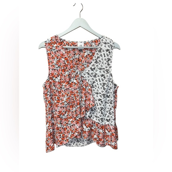 Cabi Sarapina Cami | 2-Piece Floral Ruffle Tank Set | Size XL - Picture 1 of 9
